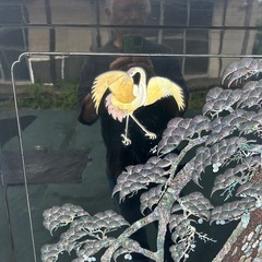 螺鈿細工 松鶴図飾屏風 高級美術工芸品