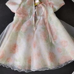 花柄ドレス2着（80サイズ、90サイズ）の画像