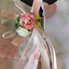 花柄ドレス2着（80サイズ、90サイズ）の画像