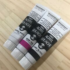 ターナー アクリルガッシュ 20ml 40ml 8色 絵の具の画像