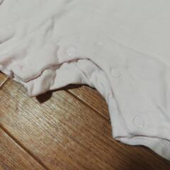 襟付き半袖ロンパース　80  女の子の画像