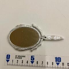 0901-034 昭和レトロ　金属製手鏡の画像