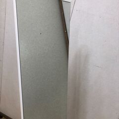  ノーブランド スタンドミラー 姿見 全身鏡 ホワイトフレーム シンプル インテリア 30×151cm 折りたたみ式　88142-7-002の画像