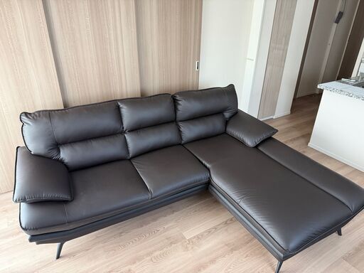 3人用本革ソファー　ニトリ　ロゾ KD DBR 3人掛けソファ (ロゾKD DBR) | ニトリネット【公式】 家具