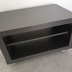 【受渡者様決定】テレビ台　ダークブラウン木目調　キャスターつきの画像