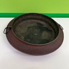 【引き取り限定】南部鉄器 すき焼き鍋 金属工芸 鉄器灰皿 アンティーク 鉄製 鉄器 南部鉄瓶の画像