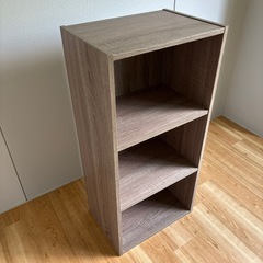 木製3段ボックスの画像