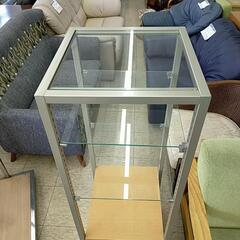 【ジモティー割引で最大15％OFF⭐️】 
ガラス板付き収納ラックの画像