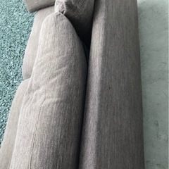 3人掛けソファ＊ブラウンの画像