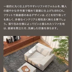定価15万　FLANNEL SOFA 1人掛けソファ BRICK ブリックの画像