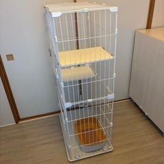キャットケージ ２段　の画像