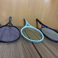 テニスラケット3本まとめの画像