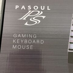 【新品未使用】PASOUL LEDゲーミングキーボード・マウス セット ブラック JIS配列 有線 PCパーツ パソコン用品 周辺機器 Y2150の画像