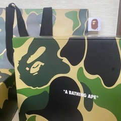 Bathing Ape BAPE シューズボックス　ショップ袋　シューズレースの画像