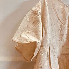 Samansa Mos2　ドビーパッチワークブラウス（キナリ）フリーサイズの画像