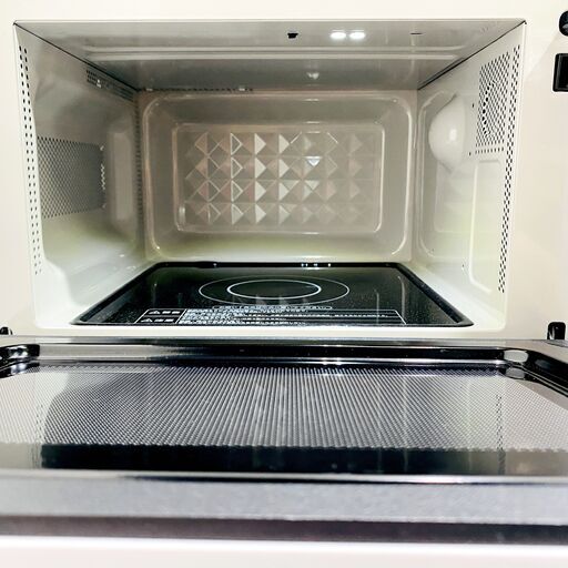 美品】23年製/ハイアール/電子レンジ/JM-FH18E2/ホワイト/18L/フラット