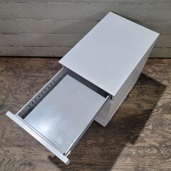 オフィスワゴン 袖机 オフィス家具 約395×585×610mm 鍵欠品 25i菊STの画像