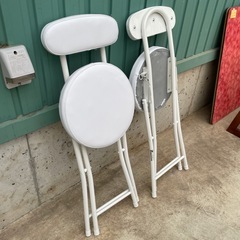 【3点セット】折りたたみ椅子　テーブルの画像