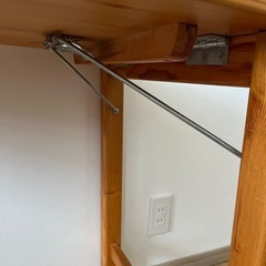 無印良品　パイン材　折り畳み式　テーブル&チェアセットの画像