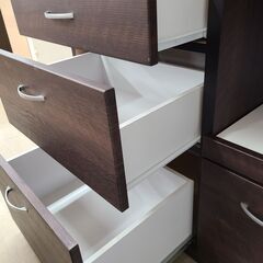 J1430【リユースのサカイ柏店】近藤産業　キッチンボード　ブラウン　クリーニング済　の画像