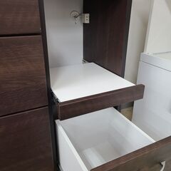 J1430【リユースのサカイ柏店】近藤産業　キッチンボード　ブラウン　クリーニング済　の画像