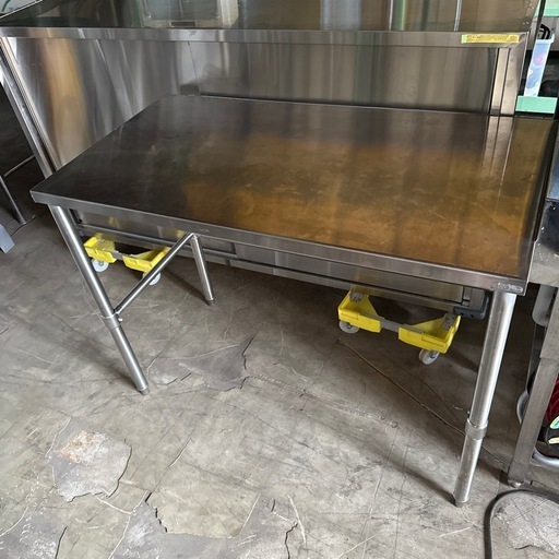 美品 厨房器具　調理台 作業台 1150×600×850mm