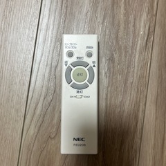 NEC製シーリングライト8畳用　リモコン付きの画像