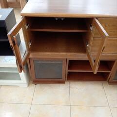 リユースのサカイ太田店★ジモティ割あり★  テレビ台 ブラウン H45×D44.5×W119.5 クリーニング済み OJ10790の画像