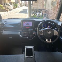 N-BOXカスタム　GLパッケージ　４WD　車検9年3月　乗って帰れます　ナビ　テレビ　②の画像