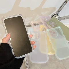 新品！iphone14pro case スマホケース おしゃれ かわいい ネコ耳 韓国 可愛い シンプル 透明 クリア あいふぉん14pro ケース スマホカバー アイフォン14pro ケース 超軽量 薄型 TPU ソフトシェル iphone ケース 耐衝撃 擦り傷防止 携帯カバー 携帯ケース 人気iphone ケース ランキング　ピンクの画像