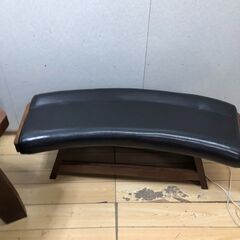 ダイニングセット 木製テーブル 回転椅子2脚 ベンチセット ナチュラルブラウン 食卓 4人用 家族用 ベトナム製　【糸島市内 送料無料】250901-6の画像