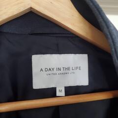A DAY IN THE LIFE ネイビー チェスターコート Mの画像