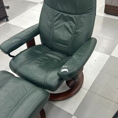 ★リユースのサカイ千葉中央店★期間限定割引有  パーソナルﾁｪｱ グリーン H94×D55×W74 クリーニング済み TC4426            SAKAI家具　の画像