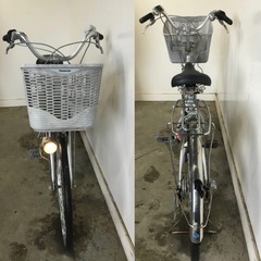 A-79△ v 岐阜発/ パナソニック/ 電動アシスト自転車/ 26インチ/ 3段変速/ バッテリー3Ah2個/ 充電器付き/ 現状品/ R7.5/9 △の画像
