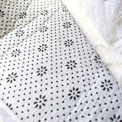 再2【3畳】絨毯 カーペット シャギーラグ 【ブラック×グレー】 ラグマット Beddiny ホットカーペット対応の画像