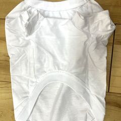 【未使用品】犬用スタンダードTシャツ　サイズ5号（Lサイズ）白×12セット　　No.398の画像