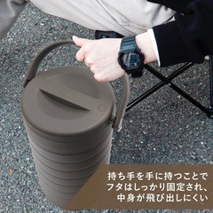 真空ハイブリッドコンテナグレー(web限定カラー/現在廃盤) ワークマン 4.6Lワークマン　真空ハイブリッド 500mL 約4本 保冷 保温 持ち運び コンテナの画像