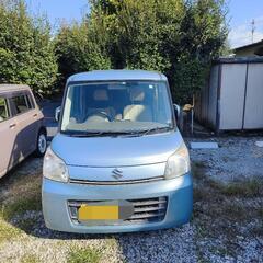 中古車 スズキ スペーシア 青の画像