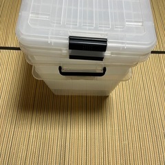 衣装ケース   クリア  3個セットの画像