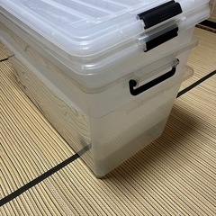 衣装ケース   クリア  3個セットの画像