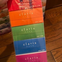 日本製 claris 花柄ティッシュペーパー 200組 + 20組　25箱の画像
