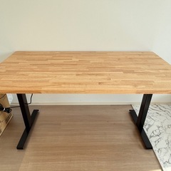 【美品】KANADEMONO THE TABLE ナチュラル×スマート電動昇降の画像