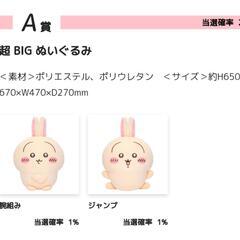 ちいかわ うさぎだらけくじ A賞 の画像