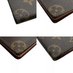 ルイヴィトン LOUIS VUITTON 長財布 モノグラム ポルトカルトクレディ 二つ折り長札入れ M60825 ブラウンの画像