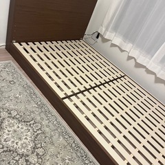 ニトリ　セミダブル　ベッドフレーム　コンセント付きの画像