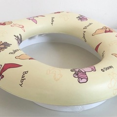 【中古品】ディズニー くまのプーさん ソフトシート 補助便座 トイレトレーニングの画像