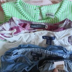 90-95⭕子ども服6枚　プチマイン、BabyGAP、Bebeなどの画像