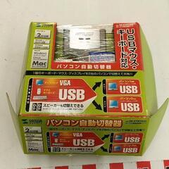 0901-166 ｻﾝﾜｻﾌﾟﾗｲ ﾊﾟｿｺﾝの自動切替器SW-KVM2AUUの画像
