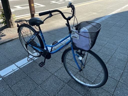 【完売御礼】【大人用】整備済中古自転車 CBA26型アフィッシュ  最廉価 婦人車 青色 <自転車のオオムラ 静岡店>