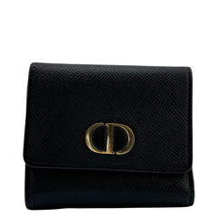 クリスチャンディオール Christian Dior 三つ折り財布 30モンテーニュ ロータス コンパクトウォレット S2057OBAE-900U ブラックの画像